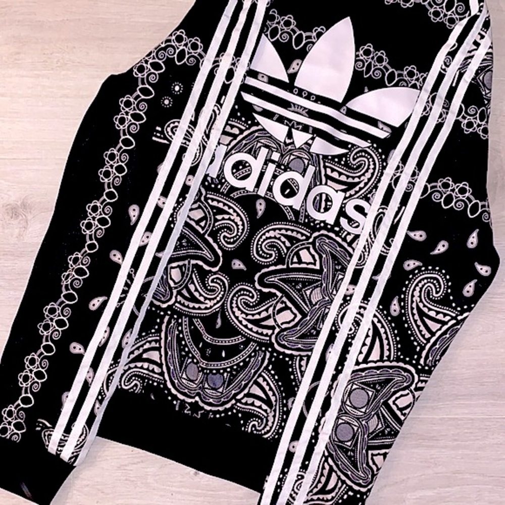 Adidas Women’s Paisley Print Track Jacket - Size Small
